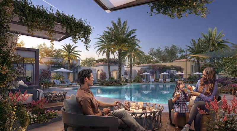 Резиденция Yas Park Views с бассейном и садами, Yas Island, Абу-Даби, ОАЭ — фото 8