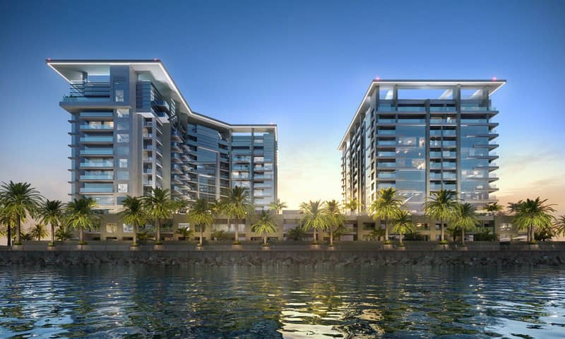New complex of apartments Bay Residence with swimming pools and a shopping mall, Yas Island, Abu Dhabi, UAE — photo 27
