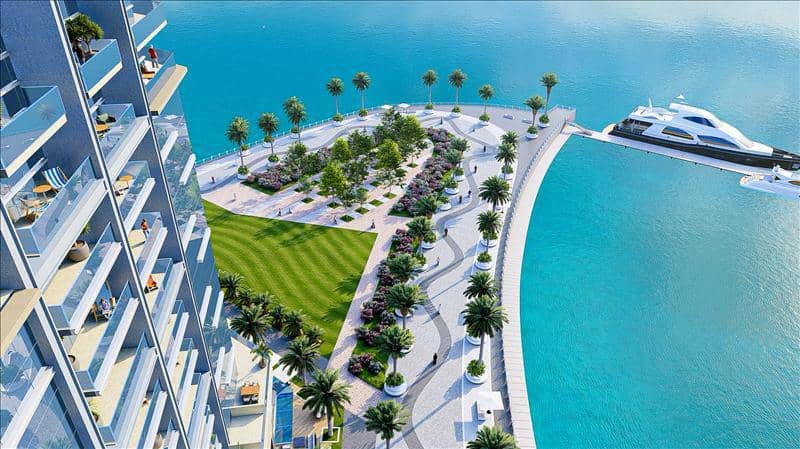 New complex of apartments Bay Residence with swimming pools and a shopping mall, Yas Island, Abu Dhabi, UAE — photo 5