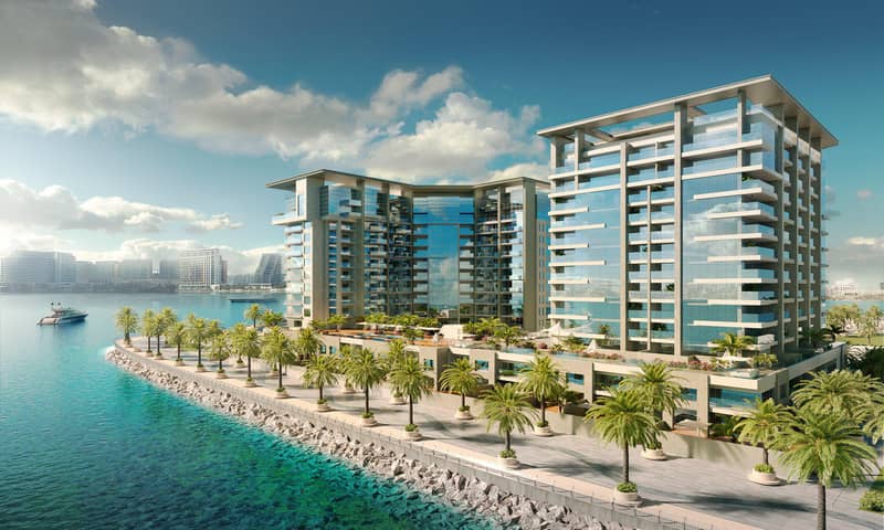 Новый комплекс таунхаусов и квартир Bay Residence с бассейнами рядом с гаванью, Yas Island, Абу-Даби, ОАЭ — фото 2