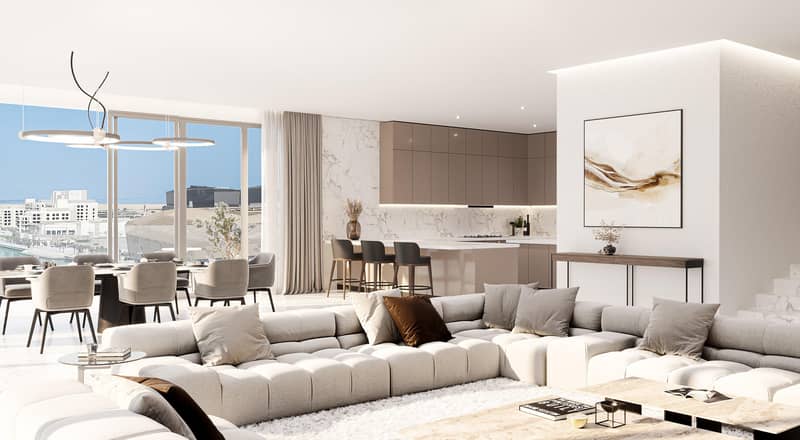 Новый комплекс таунхаусов и квартир Bay Residence с бассейнами рядом с гаванью, Yas Island, Абу-Даби, ОАЭ — фото 9