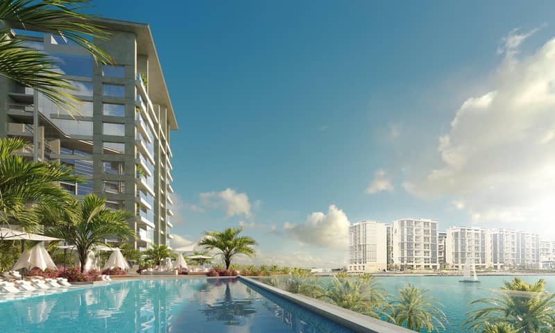 Новый комплекс таунхаусов и квартир Bay Residence с бассейнами рядом с гаванью, Yas Island, Абу-Даби, ОАЭ — фото 5