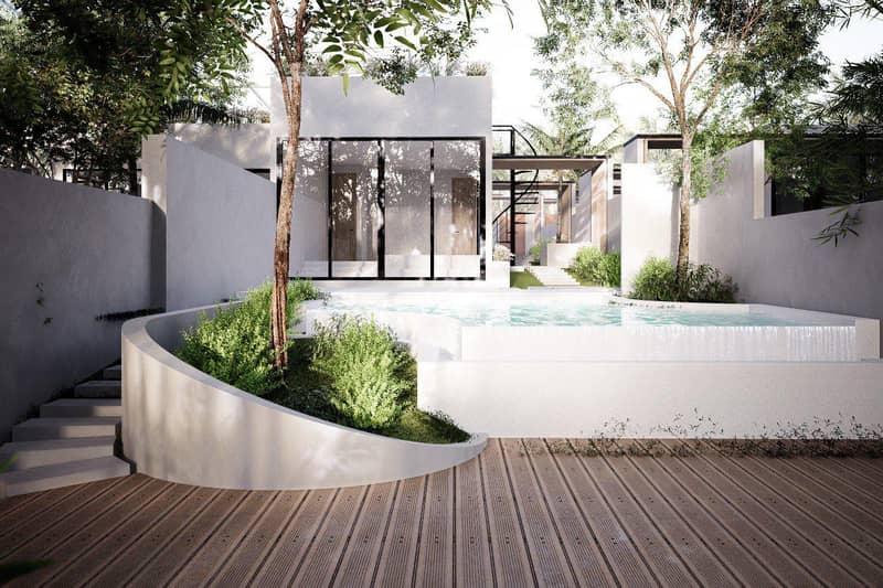 New villas with swimming pools and picturesque views, Bali, Indonesia — photo 5