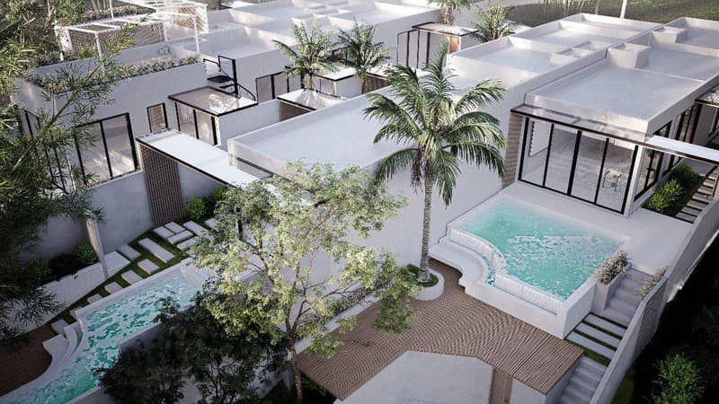 New villas with swimming pools and picturesque views, Bali, Indonesia — photo 2