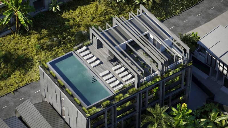 Premium apartments and villas with large rooftop and outdoor cinema, Changgu, Bali, Indonesia — photo 13