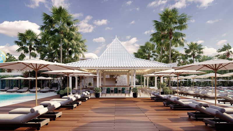 Large residential complex with a hotel, swimming pools and a flagship beach club, Berawa, Bali, Indonesia — photo 3