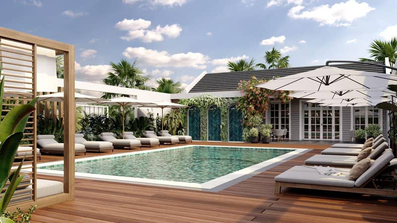 Large residential complex with a hotel, swimming pools and a flagship beach club, Berawa, Bali, Indonesia — photo 2