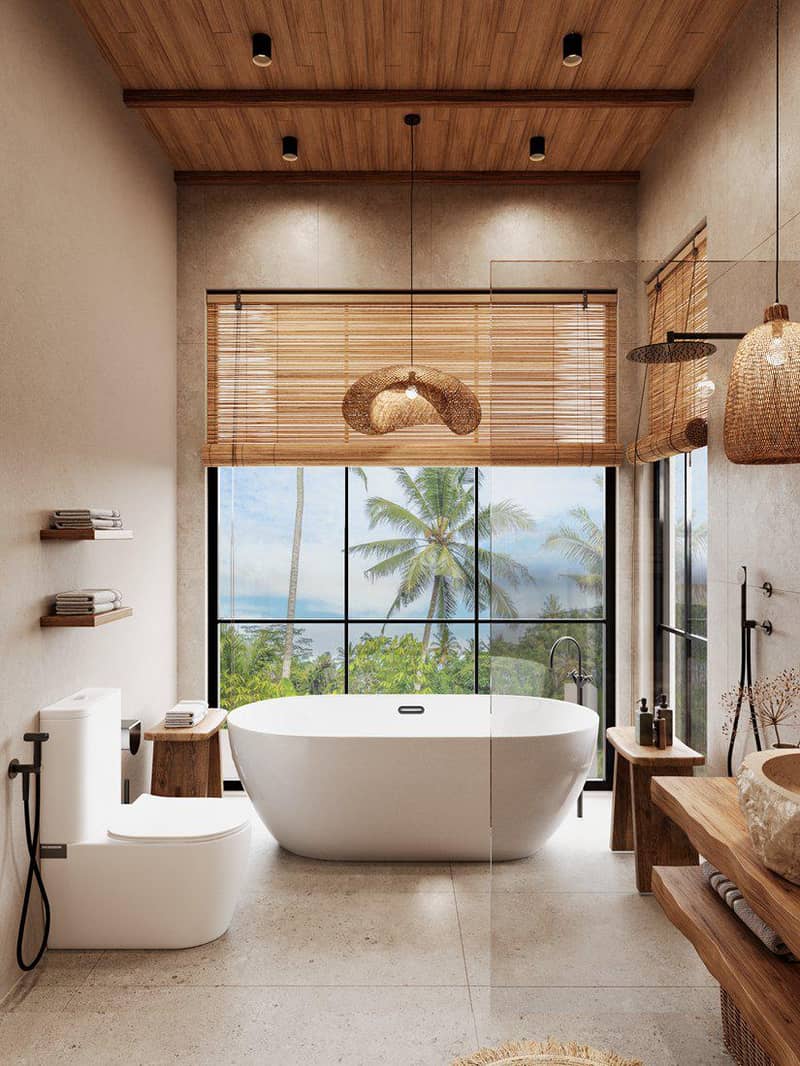 New villa with a view of the jungles in a residential complex with co-working areas, 5 minutes from the center of Ubud, Bali, Indonesia — photo 63