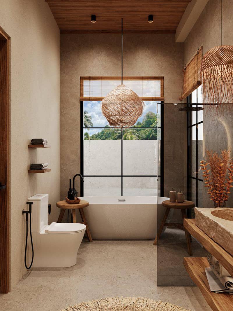 New villa with a view of the jungles in a residential complex with co-working areas, 5 minutes from the center of Ubud, Bali, Indonesia — photo 39