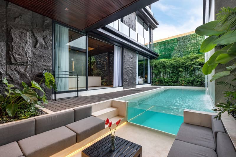 Luxury designer villas with pools in Tibubeneng, Bali, Indonesia — photo 26