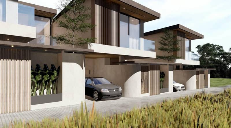 Complex of villas with swimming pools and gardens in the picturesque area of Umalas, Bali, Indonesia — photo 9