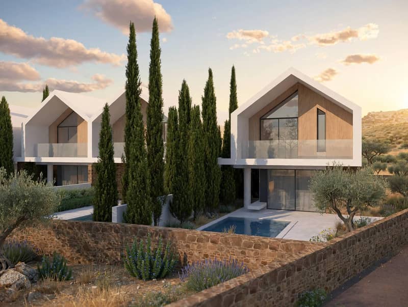4 new villas in residential complex in Paphos — photo 4
