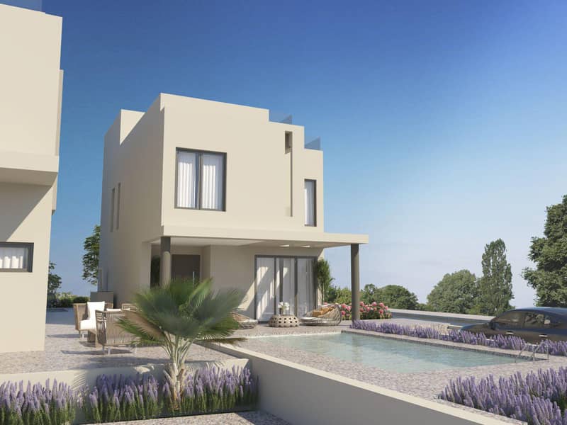 Modern villas in a gated residence, 300 meters from the beach, Protaras, Cyprus — photo 2