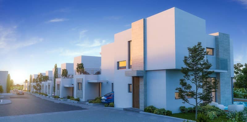 Gated residence with a swimming pool, a spa and a tennis court near the sea, Kapparis, Cyprus — photo 9