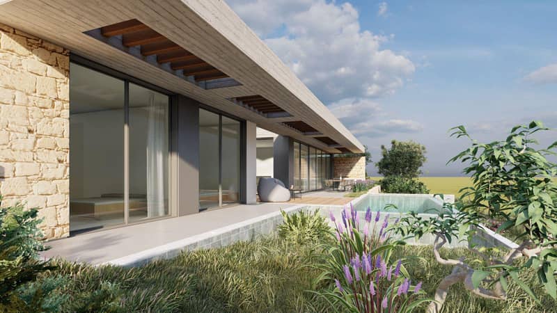 Modern premium cottage with a swimming pool in a prestigious area of Chloraka, Cyprus — photo 3