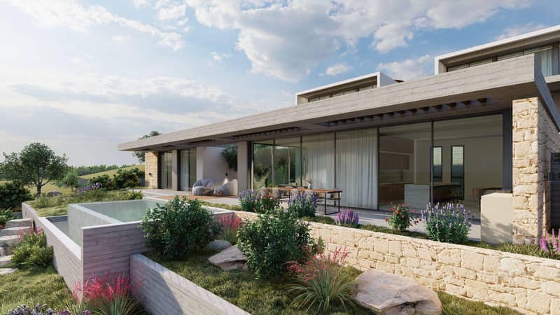 Modern premium cottage with a swimming pool in a prestigious area of Chloraka, Cyprus — photo 4