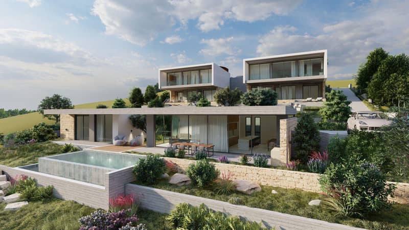 Modern premium cottage with a swimming pool in a prestigious area of Chloraka, Cyprus — photo 2