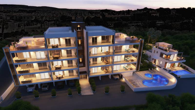 New residence with a swimming pool and a gym in the center of Paphos, Cyprus — photo 2