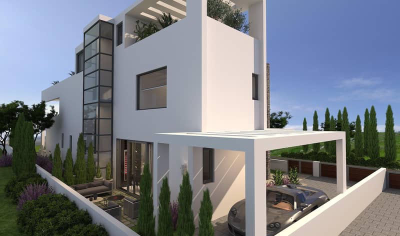 Luxury beachfront villas with swimming pools and roof-top gardens, Kissonerga, Cyprus — photo 23
