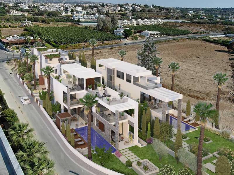 Luxury beachfront villas with swimming pools and roof-top gardens, Kissonerga, Cyprus — photo 27