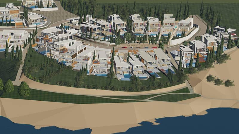Современные виллы с бассейнами в 300 метрах от моря, Хлорака, Кипр — фото 24