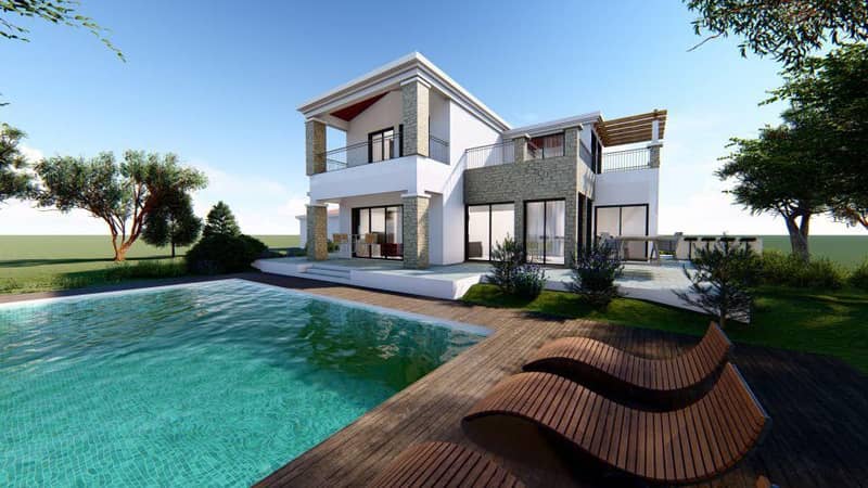 Spacious villa with a panoramic view at 500 meters from the sea, Peyia, Cyprus — photo 2