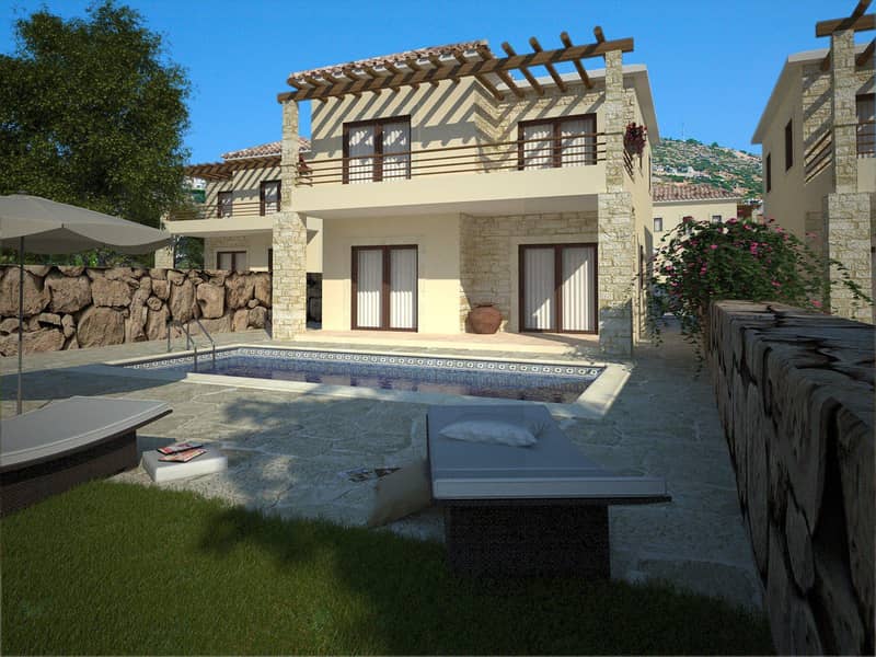 Complex of villas in the center of Peyia, Cyprus — photo 2