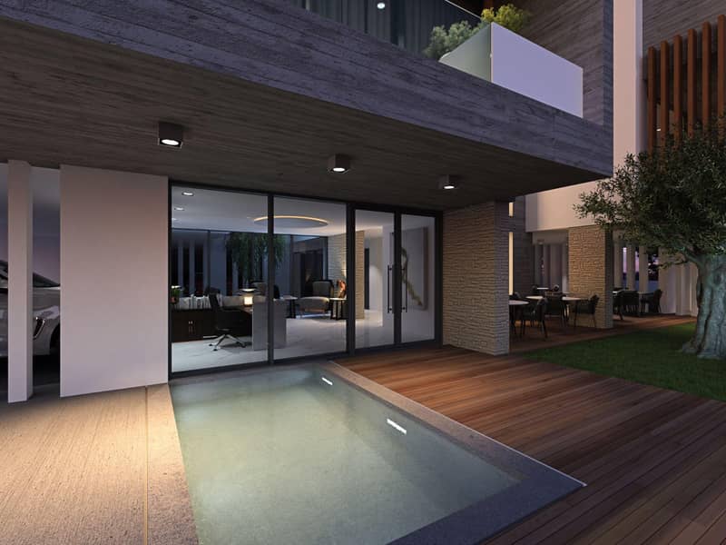 Modern residence with a swimming pool and a gym in the center of Paphos, Cyprus — photo 3