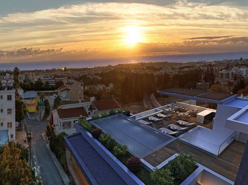 Modern residence with a swimming pool and a gym in the center of Paphos, Cyprus — photo 6