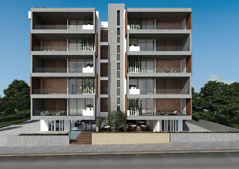 Modern residence with a swimming pool and a gym in the center of Paphos, Cyprus — photo 2