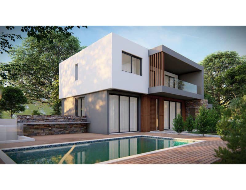 Villas with a panoramic view close to the center of Paphos, Tala, Cyprus — photo 2