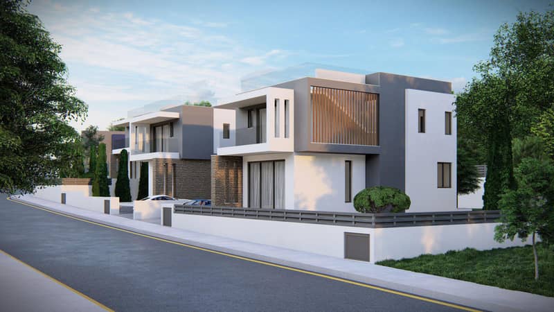Villas with a panoramic view close to the center of Paphos, Tala, Cyprus — photo 10