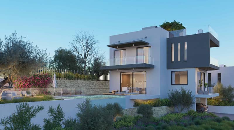 Luxury complex of villas with swimming pools, Konia, Cyprus — photo 9