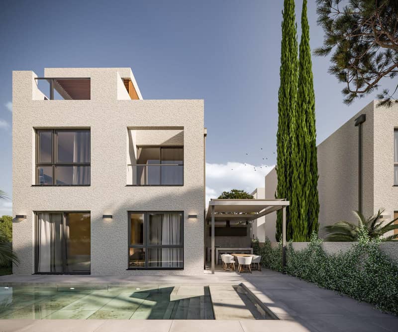 New complex of villas with swimming pools and gardens, Kissonerga, Cyprus — photo 12