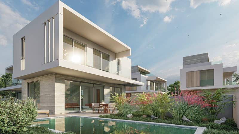 New complex of villas at 900 meters from the beach, Geroskipou, Cyprus — photo 2