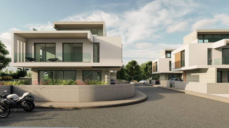 New complex of villas at 900 meters from the beach, Geroskipou, Cyprus — photo 3