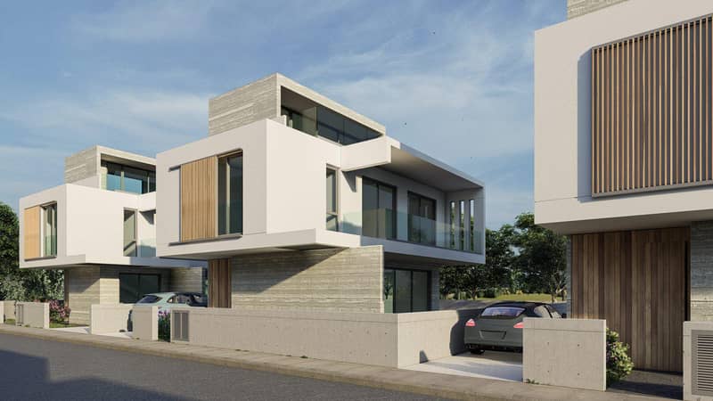 New complex of villas at 900 meters from the beach, Geroskipou, Cyprus — photo 5