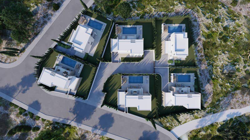 Luxury complex of villas with swimming pools near the beach, Paphos, Cyprus — photo 2