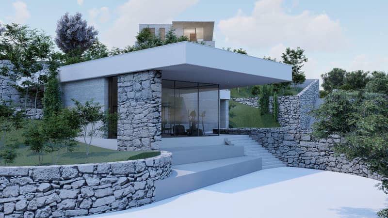 Villas with gardens, terraces and swimming pools, with sea views, in the picturesque town of Agios Tychon, Limassol, Cyprus — photo 5