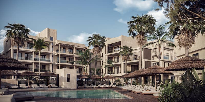 Residential complex with garden and views of the town, sea and swimming pool, Paralimni, Cyprus — photo 2