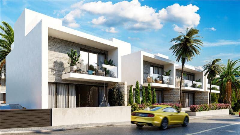 Complex of villas with a green area close to the center of Paphos, Cyprus — photo 2