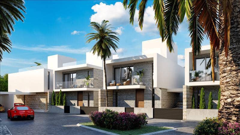 Complex of villas with a green area close to the center of Paphos, Cyprus — photo 5