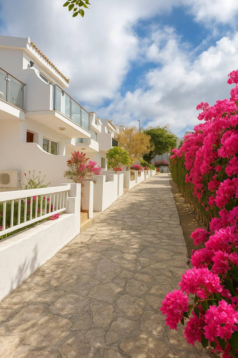 Complex of townhouses with a garden and a swimming pool at 300 meters from the sea, Paphos, Cyprus — photo 2
