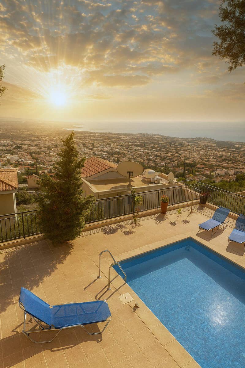 Complex of villas with swimming pools close to the beach, Peyia, Cyprus — photo 10