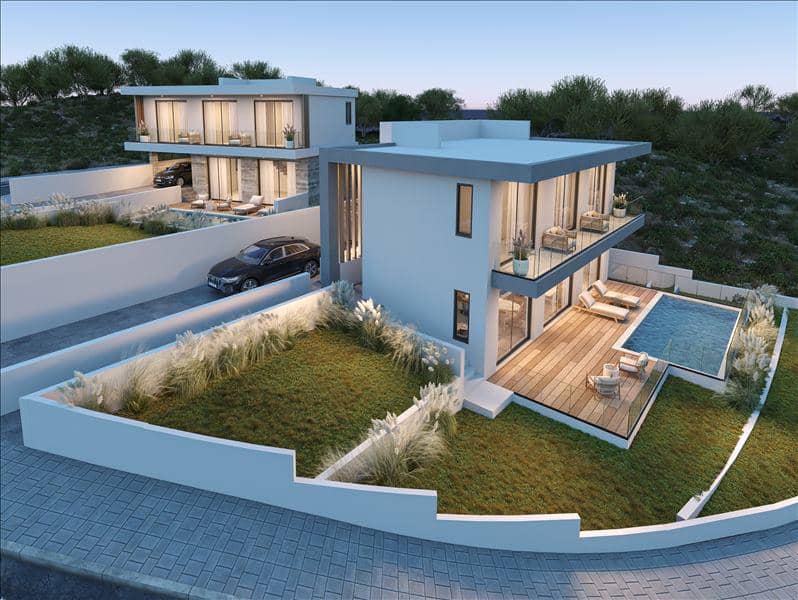 Complex of villas with swimming pools and panoramic views, Peyia, Cyprus — photo 2