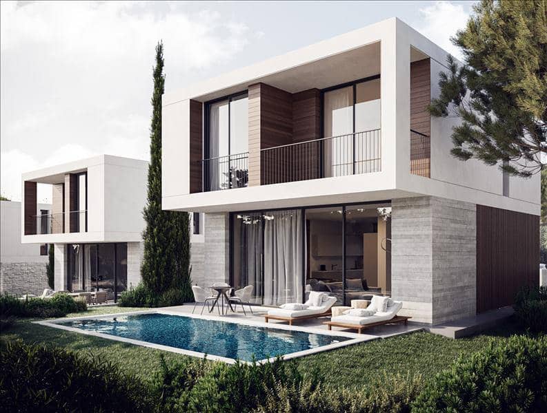 New complex of furnished villas with swimming pools, Emba, Cyprus — photo 2