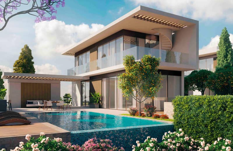 Gated complex of villas with swimming pools, gardens and panoramic views, Paphos, Cyprus — photo 3