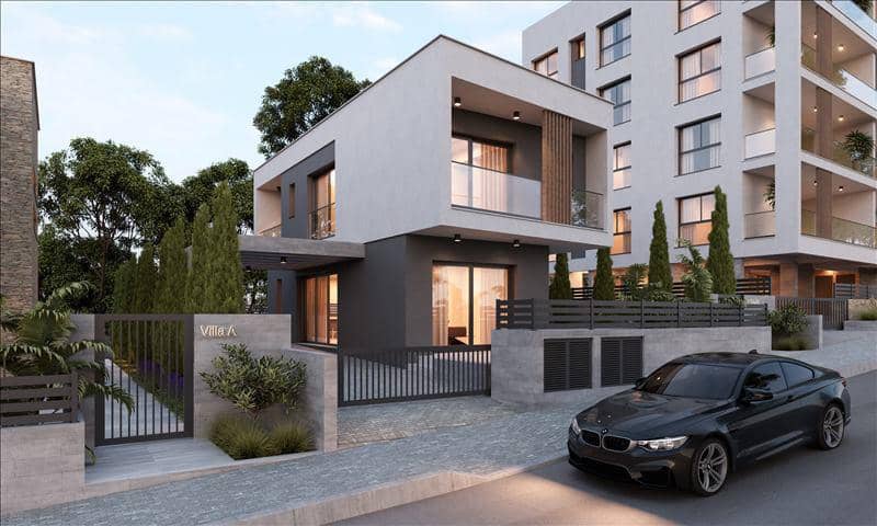 New complex of villas and apartments with an underground parking close to the center of Limassol, Agios Athanasios, Cyprus — photo 7