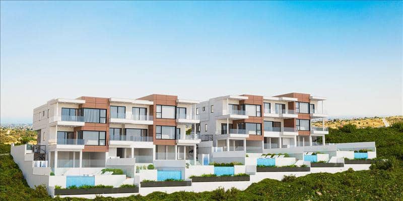 New complex of townhouses with swimming pools and gardens, Germasogeia, Cyprus — photo 9