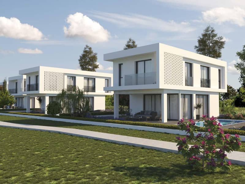 Комплекс вилл с бассейнами в 850 метрах от пляжа, Пернера, Кипр — фото 14